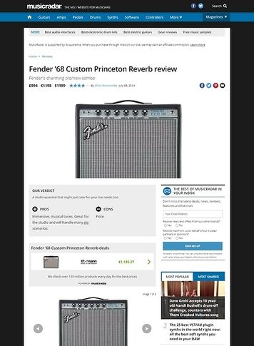 MusicRadar.com Fender '68 Custom Princeton Reverb MusicRadar.com Fender '68 Custom Princeton Reverb