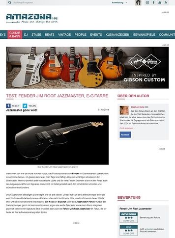 Amazona.de Test: Fender Jim Root Jazzmaster, E-Gitarre Amazona.de Test: Fender Jim Root Jazzmaster, E-Gitarre