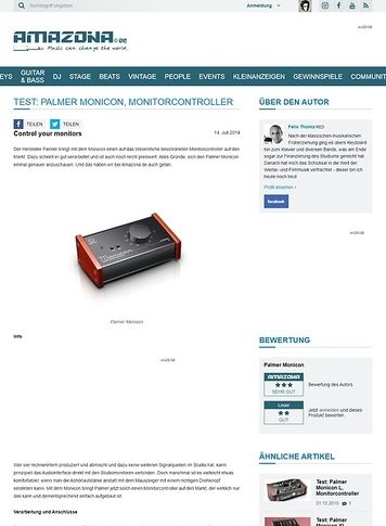 Amazona.de Test: Palmer Monicon, Monitorcontroller Amazona.de Test: Palmer Monicon, Monitorcontroller