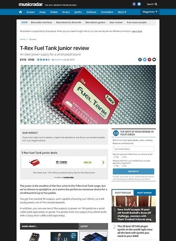 MusicRadar.com T-Rex Fuel Tank Junior MusicRadar.com T-Rex Fuel Tank Junior