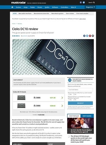 MusicRadar.com Cioks DC10 MusicRadar.com Cioks DC10