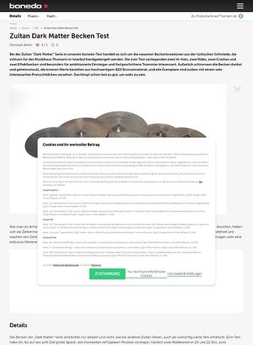 Bonedo.de Zultan Dark Matter Becken Bonedo.de Zultan Dark Matter Becken