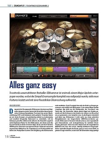 Professional Audio Toontrack EZDrummer 2 Professional Audio Toontrack EZDrummer 2