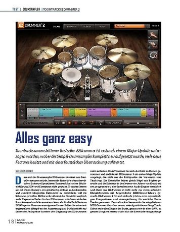 Professional Audio Toontrack EZDrummer 2 Professional Audio Toontrack EZDrummer 2