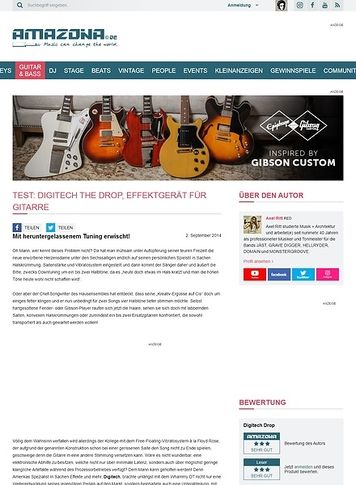 Amazona.de Test: Digitech The Drop, Effektgerät für Gitarre Amazona.de Test: Digitech The Drop, Effektgerät für Gitarre