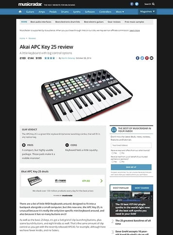 MusicRadar.com Akai APC Key 25 MusicRadar.com Akai APC Key 25