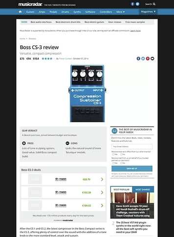 Boss Cs 3 Compression Sustainer Thomann Suomi