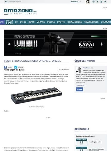 Amazona.de Test: Studiologic Numa Organ 2, Orgel Amazona.de Test: Studiologic Numa Organ 2, Orgel