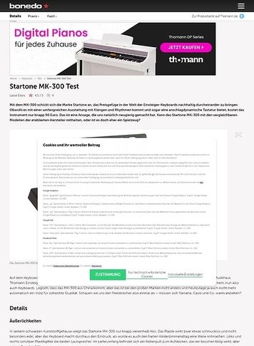 Bonedo.de Startone MK-300 Bonedo.de Startone MK-300