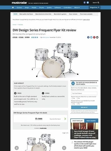 MusicRadar.com DW Design Series Frequent Flyer Kit MusicRadar.com DW Design Series Frequent Flyer Kit