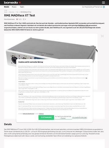 Bonedo.de RME MADIface XT Bonedo.de RME MADIface XT