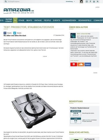 Amazona.de Test: Prodector, Staubschutzcover Amazona.de Test: Prodector, Staubschutzcover