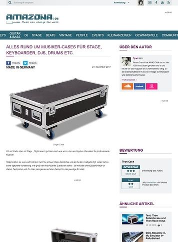 Amazona.de Special: Wie entsteht ein Thon Musiker-Case? Amazona.de Special: Wie entsteht ein Thon Musiker-Case?