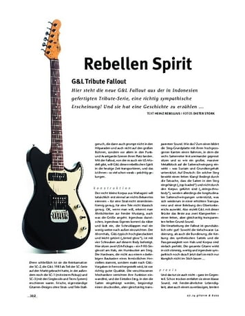 Gitarre & Bass G&L Tribute Fallout Gitarre & Bass G&L Tribute Fallout
