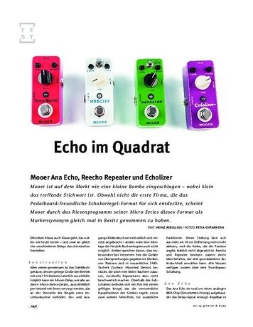 Gitarre & Bass Mooer Ana Echo, Echolizer, Reecho und Repeater Gitarre & Bass Mooer Ana Echo, Echolizer, Reecho und Repeater