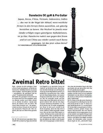 Gitarre & Bass Danelectro DE 59M & Pro Guitar, E-Gitarren Gitarre & Bass Danelectro DE 59M & Pro Guitar, E-Gitarren