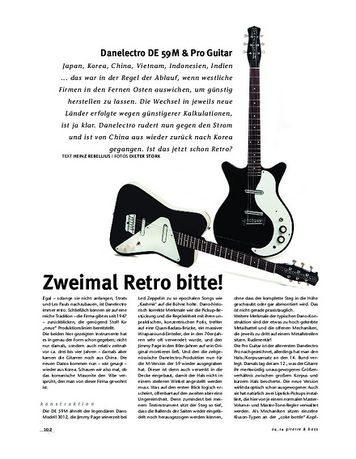 Gitarre & Bass Danelectro DE 59M & Pro Guitar, E-Gitarren Gitarre & Bass Danelectro DE 59M & Pro Guitar, E-Gitarren