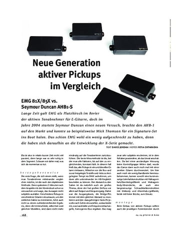 Gitarre & Bass Aktive Pickups im Vergleich: EMG 81X/85X vs. Seymour Duncan AHB1-S Gitarre & Bass Aktive Pickups im Vergleich: EMG 81X/85X vs. Seymour Duncan AHB1-S