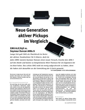 Gitarre & Bass Aktive Pickups im Vergleich: EMG 81X/85X vs. Seymour Duncan AHB1-S Gitarre & Bass Aktive Pickups im Vergleich: EMG 81X/85X vs. Seymour Duncan AHB1-S