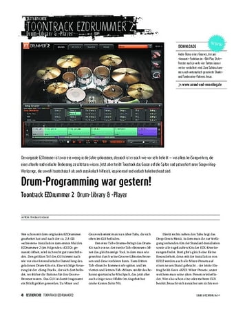 Sound & Recording Toontrack EZDrummer 2 - Drum-Library & -Player Sound & Recording Toontrack EZDrummer 2 - Drum-Library & -Player