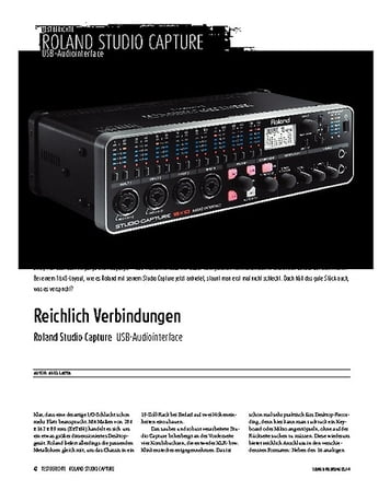 Sound & Recording Roland Studio Capture - USB-Audio/MIDI-Interface Sound & Recording Roland Studio Capture - USB-Audio/MIDI-Interface
