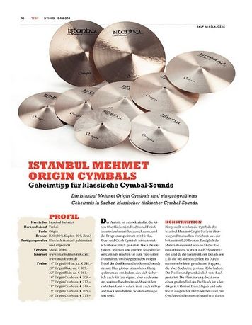 Sticks Istanbul Mehmet Origin Cymbals Sticks Istanbul Mehmet Origin Cymbals