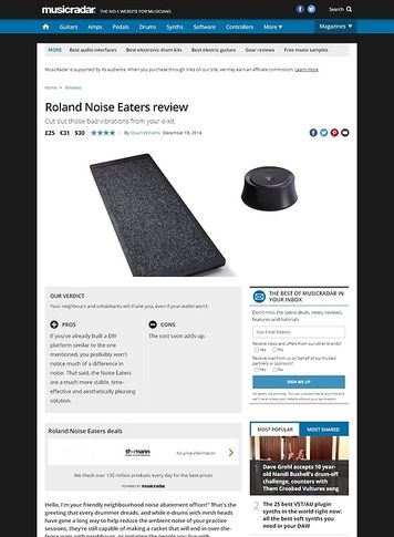 MusicRadar.com Roland Noise Eaters MusicRadar.com Roland Noise Eaters