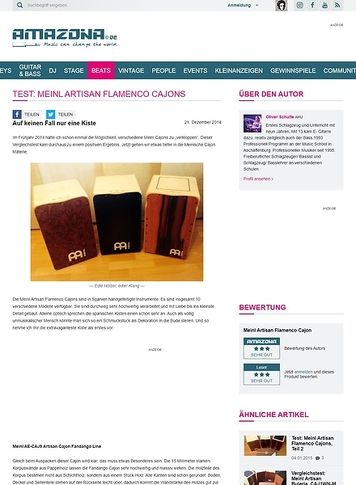 Amazona.de Test: Meinl Artisan Flamenco Cajons Amazona.de Test: Meinl Artisan Flamenco Cajons