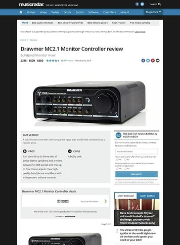 MusicRadar.com Drawmer MC 2.1 MusicRadar.com Drawmer MC 2.1