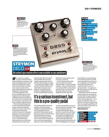 Total Guitar Strymon Deco Total Guitar Strymon Deco