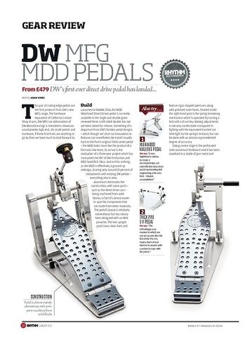 Rhythm DW Direct Drive Pedals Rhythm DW Direct Drive Pedals