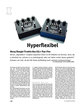 Gitarre & Bass Mesa/Boogie Throttle Box EQ + Flux-Five, FX-Pedale Gitarre & Bass Mesa/Boogie Throttle Box EQ + Flux-Five, FX-Pedale