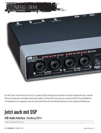 Sound & Recording Steinberg UR44 - USB-Audio-Interface Sound & Recording Steinberg UR44 - USB-Audio-Interface