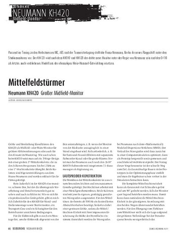 Sound & Recording Neumann KH420 - Großer Midfield-Monitor Sound & Recording Neumann KH420 - Großer Midfield-Monitor