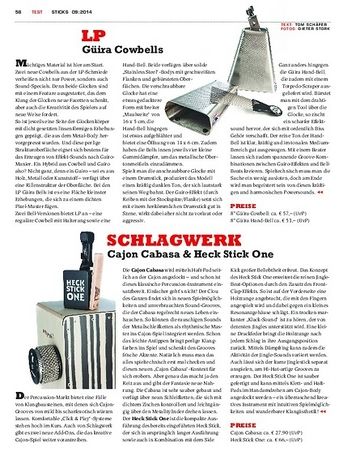 Sticks Schlagwerk Cajon Cabasa & Heck Stick One Sticks Schlagwerk Cajon Cabasa & Heck Stick One