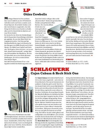 Sticks Schlagwerk Cajon Cabasa & Heck Stick One Sticks Schlagwerk Cajon Cabasa & Heck Stick One