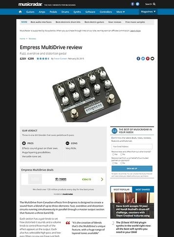 MusicRadar.com Empress MultiDrive MusicRadar.com Empress MultiDrive