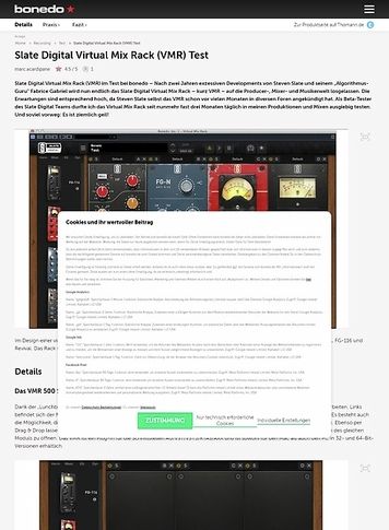 Bonedo.de Slate Digital Virtual Mix Rack Bonedo.de Slate Digital Virtual Mix Rack