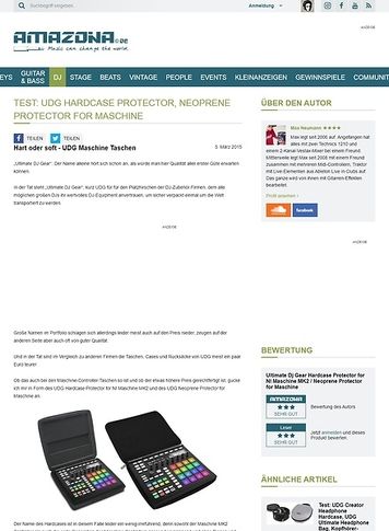 Amazona.de Test: UDG Hardcase Protector, Neoprene Protector for Maschine Amazona.de Test: UDG Hardcase Protector, Neoprene Protector for Maschine