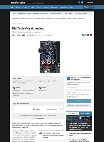 MusicRadar.com DigiTech Mosaic MusicRadar.com DigiTech Mosaic