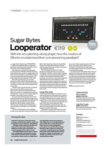Computer Music Sugar Bytes Looperator Computer Music Sugar Bytes Looperator