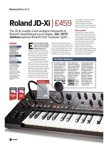 Future Music Roland JD-Xi Future Music Roland JD-Xi