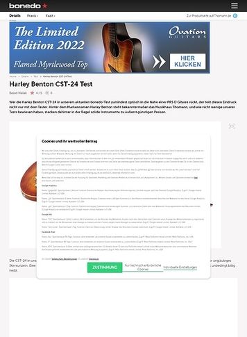 Bonedo.de Harley Benton CST-24 Bonedo.de Harley Benton CST-24