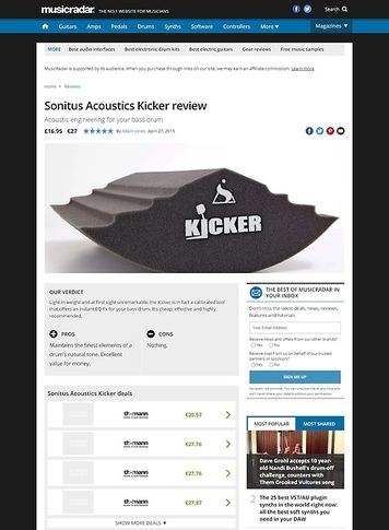 MusicRadar.com Sonitus Acoustics Kicker MusicRadar.com Sonitus Acoustics Kicker