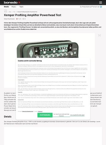 Bonedo.de Kemper Profiling Amplifier Powerhead Bonedo.de Kemper Profiling Amplifier Powerhead