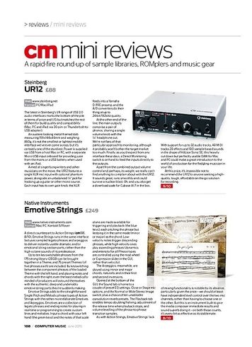 Computer Music Steinberg ur12 Computer Music Steinberg ur12