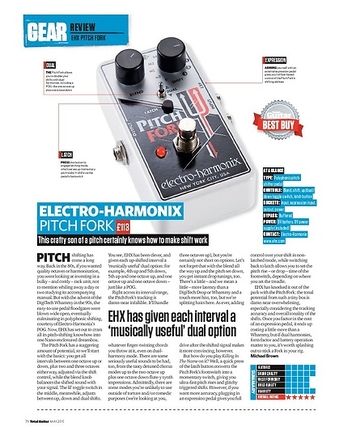 Total Guitar Electro-Harmonix Pitch Fork Total Guitar Electro-Harmonix Pitch Fork