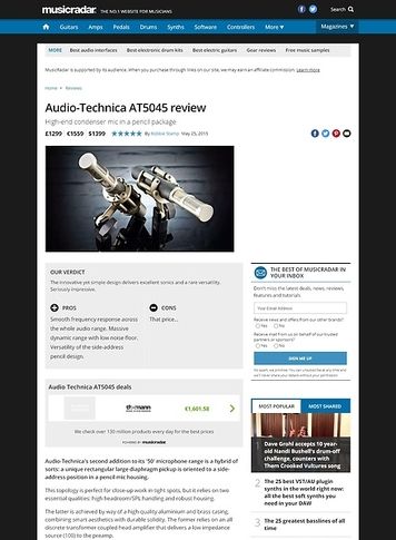 MusicRadar.com Audio-Technica AT5045 MusicRadar.com Audio-Technica AT5045