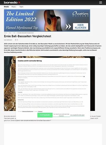 Bonedo.de Ernie Ball Basssaiten Vergleichstest Bonedo.de Ernie Ball Basssaiten Vergleichstest
