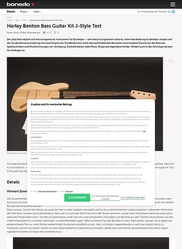 Bonedo.de Harley Benton Bass Guitar Kit J-Style Bonedo.de Harley Benton Bass Guitar Kit J-Style